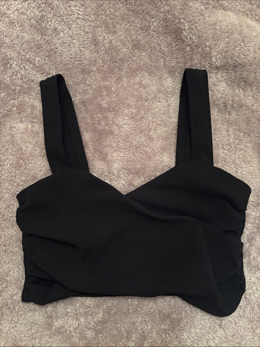 ZARA Black Cropped Tank Top